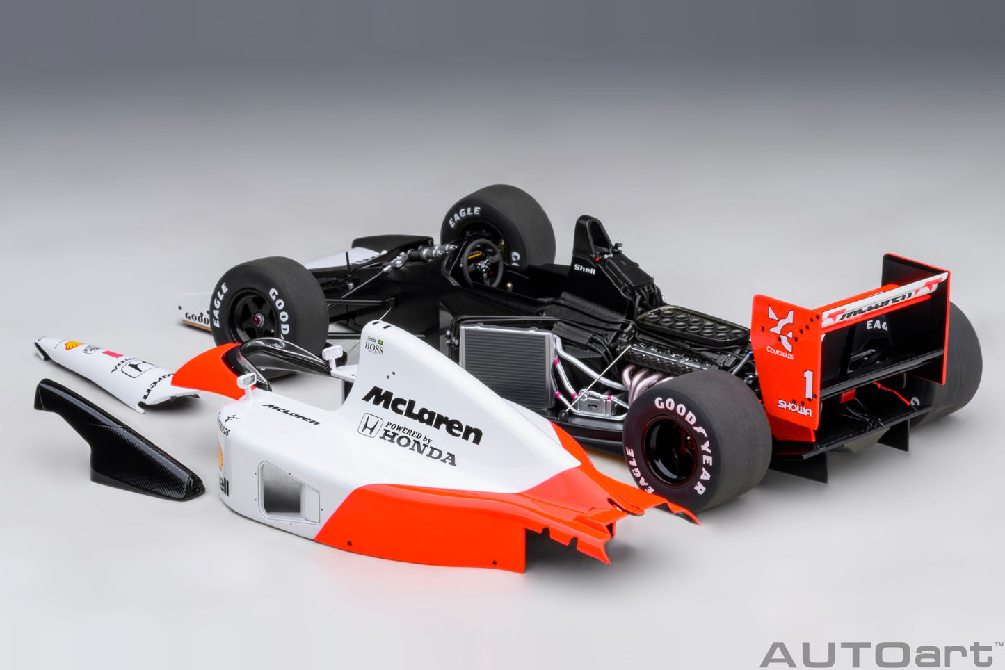 89140  McLAREN HONDA MP4/6 JAPANESE GP 1991 A.SENNA #1 (WITH McLAREN LOGO)