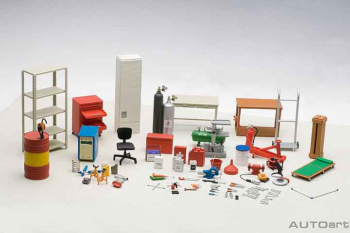 49110 1:18 GARAGE KIT SET scale