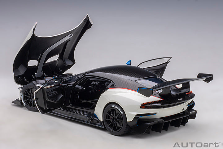 70261  ASTON MARTIN VULCAN (STRATUS WHITE W/ BLUE STRIPES)