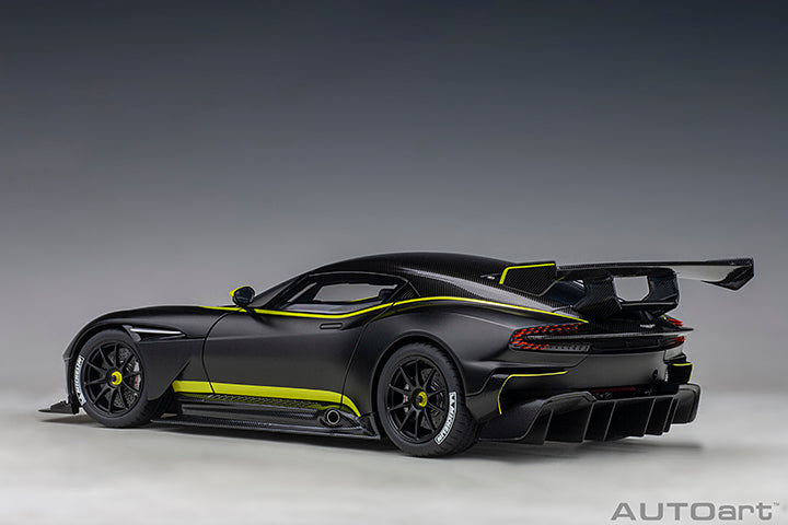 70262  ASTON MARTIN VULCAN (MATT BLACK W/ LIME GREEN STRIPES)