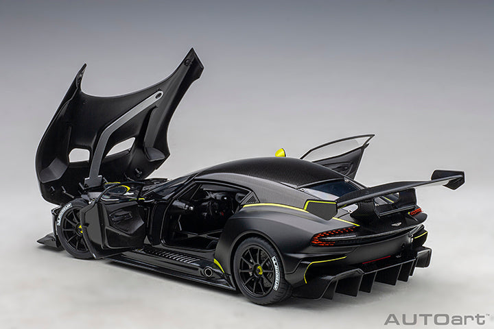 70262  ASTON MARTIN VULCAN (MATT BLACK W/ LIME GREEN STRIPES)