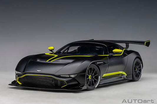 70262  ASTON MARTIN VULCAN (MATT BLACK W/ LIME GREEN STRIPES)