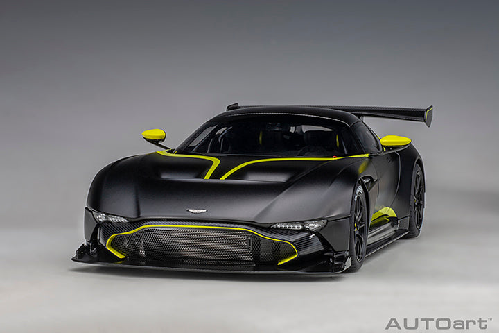 70262  ASTON MARTIN VULCAN (MATT BLACK W/ LIME GREEN STRIPES)