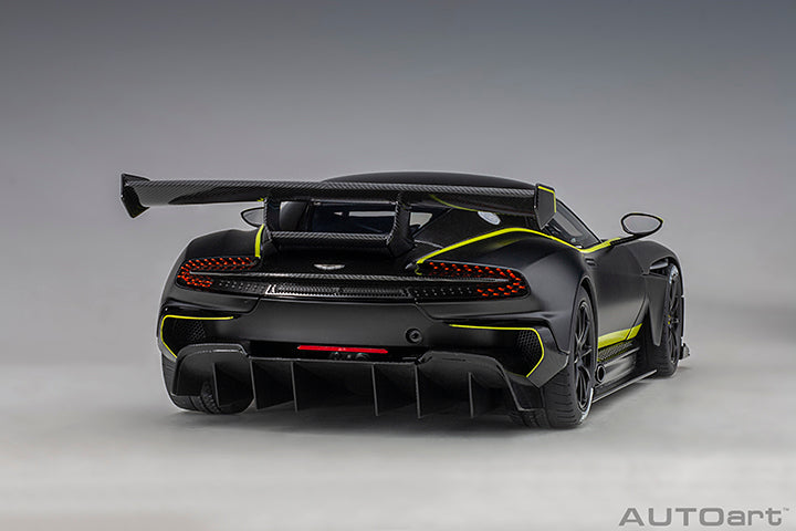 70262  ASTON MARTIN VULCAN (MATT BLACK W/ LIME GREEN STRIPES)