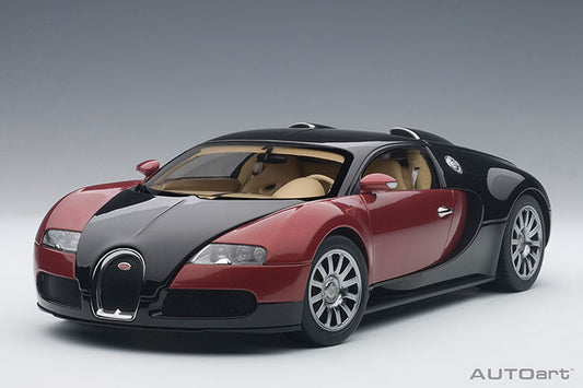 70909  BUGATTI EB 16.4 VEYRON PRODUCTION CAR (INTERIOR IN BEIGE / BODY SHELL IN BLACK/R