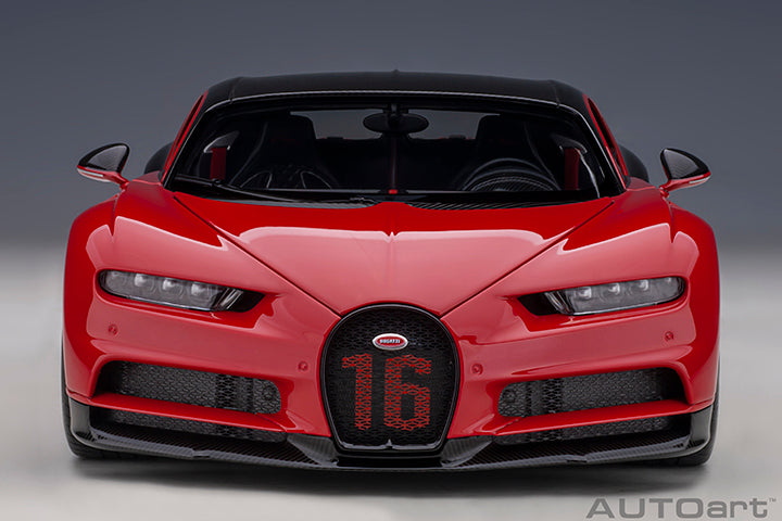 PRÉ-VENDA *** Bugatti Chiron Sport 2019 1:18 Autoart Vermelho - 18 anos