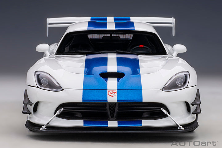 71731  DODGE VIPER GTS-R COMMEMORATIVE EDITION ACR 2017 (PEARL WHITE W/ BLUE STRIPES)