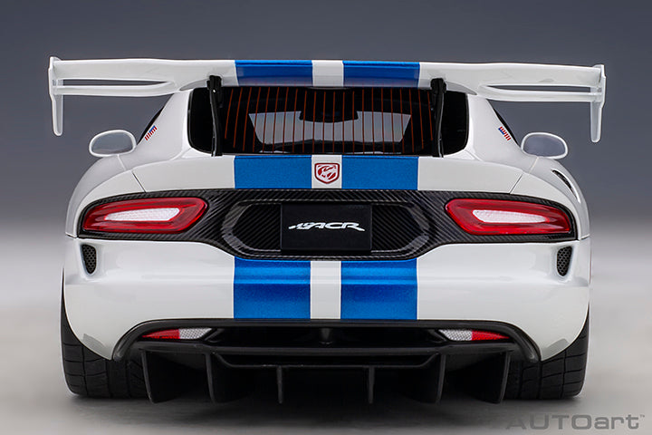 71731  DODGE VIPER GTS-R COMMEMORATIVE EDITION ACR 2017 (PEARL WHITE W/ BLUE STRIPES)