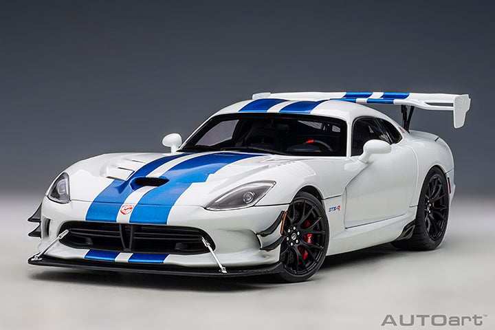 71731  DODGE VIPER GTS-R COMMEMORATIVE EDITION ACR 2017 (PEARL WHITE W/ BLUE STRIPES)