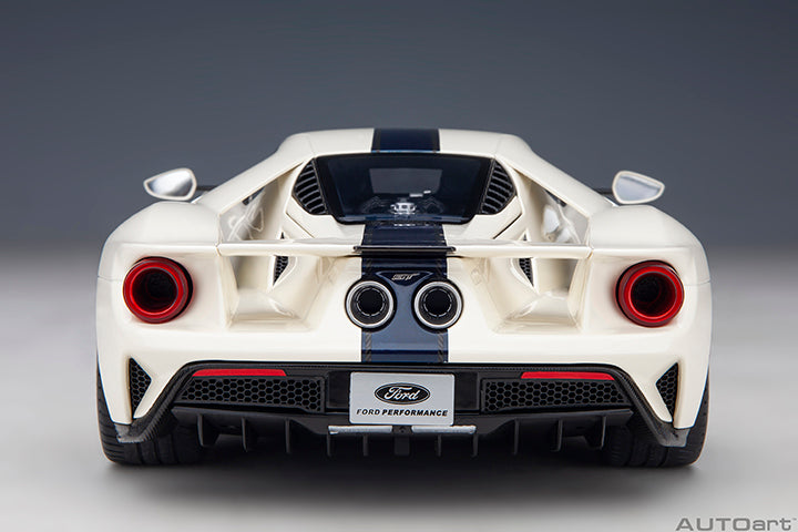 72926 FORD GT HERITAGE EDITION PROTOTYPE (WIMBLEDON WHITE W/ ANTIMATTER BLUE)