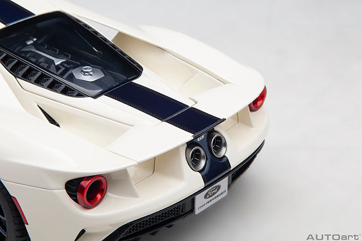 72926 FORD GT HERITAGE EDITION PROTOTYPE (WIMBLEDON WHITE W/ ANTIMATTER BLUE)