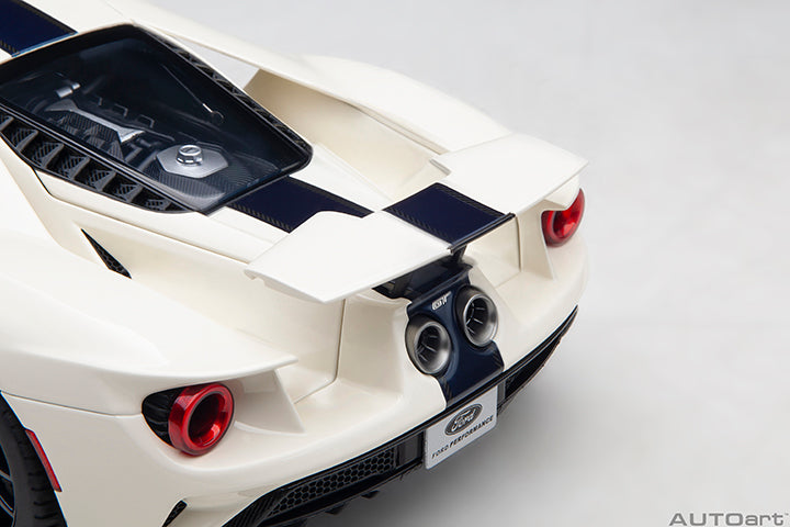 72926 FORD GT HERITAGE EDITION PROTOTYPE (WIMBLEDON WHITE W/ ANTIMATTER BLUE)