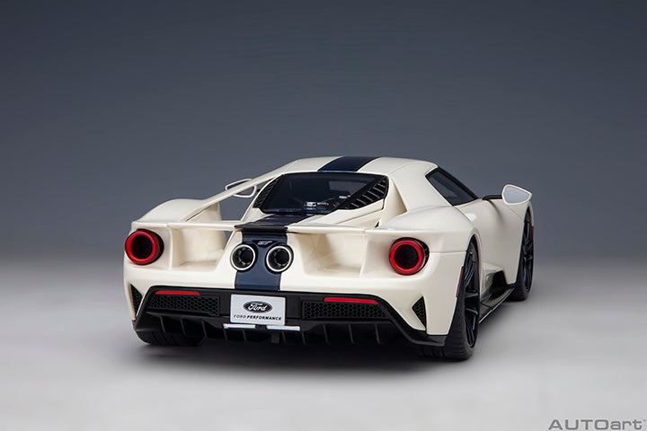 72926 FORD GT HERITAGE EDITION PROTOTYPE (WIMBLEDON WHITE W/ ANTIMATTER BLUE)