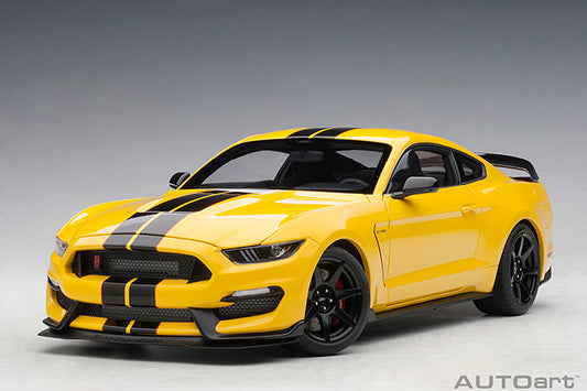 72932  FORD SHELBY GT-350R (TRIPLE YELLOW W/ BLACK STRIPES)