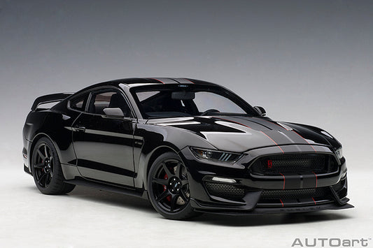 72934  FORD SHELBY MUSTANG GT350R (SHADOW BLACK W/ BLACK STRIPES)