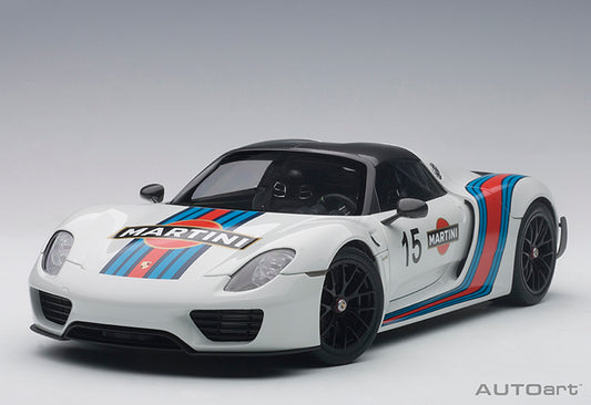 77927  PORSCHE 918 SPYDER WEISSACH PACKAGE (WHITE/MARTINI LIVERY)