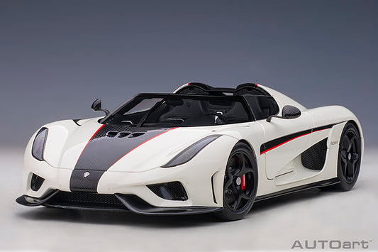 79027  KOENIGSEGG REGERA (WHITE/BLACK CARBON/RED ACCENTS)