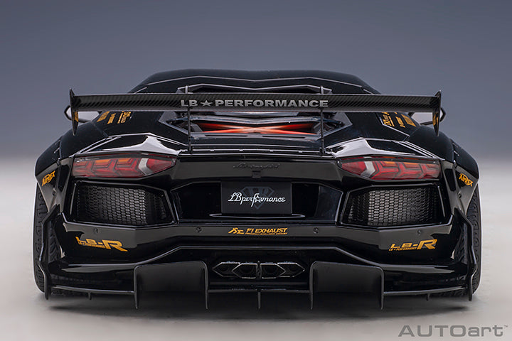 79184  LIBERTY WALK LB-WORKS LAMBORGHINI AVENTADOR LIMITED EDITION (GLOSS BLACK/GOLD ACCENTS)