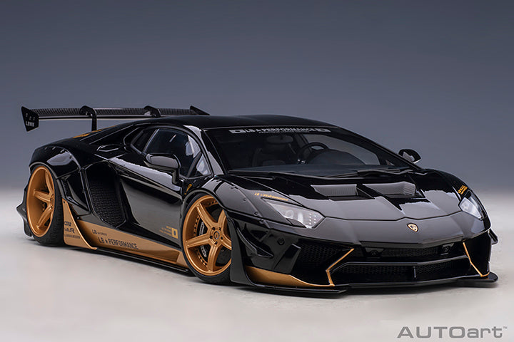 79184  LIBERTY WALK LB-WORKS LAMBORGHINI AVENTADOR LIMITED EDITION (GLOSS BLACK/GOLD ACCENTS)