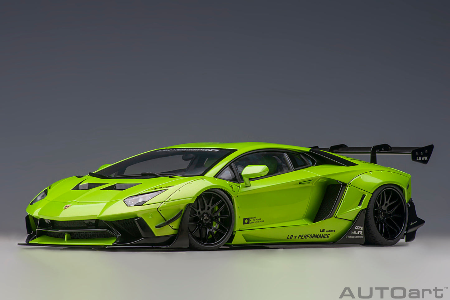 79243 LIBERTY WALK LB-WORKS LAMBORGHINI AVENTADOR LIMITED EDITION (PEARL GREEN)