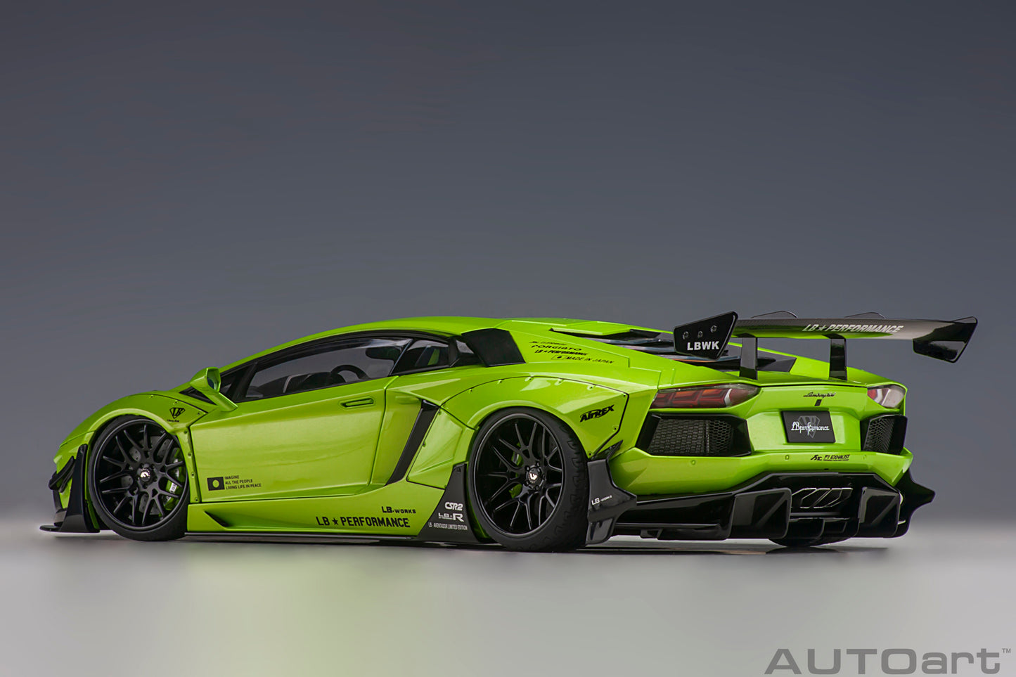 79243 LIBERTY WALK LB-WORKS LAMBORGHINI AVENTADOR LIMITED EDITION (PEARL GREEN)