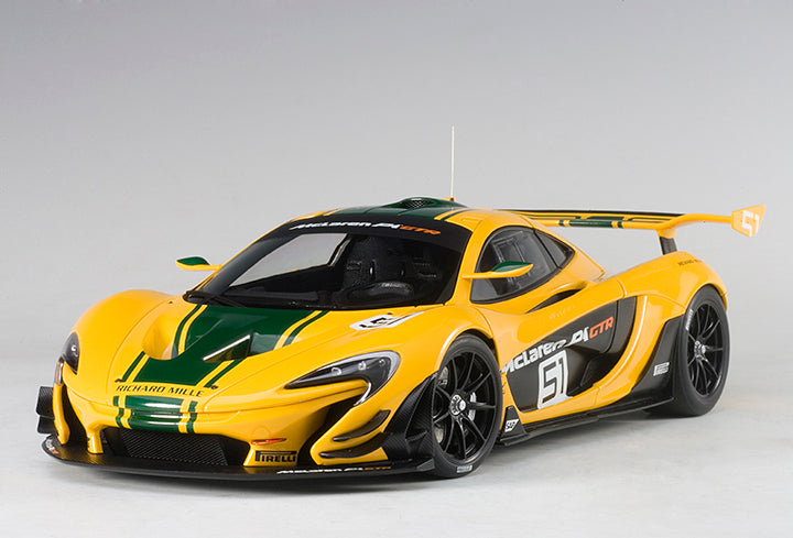 81544  McLAREN P1 GTR GENEVA MOTOR SHOW 2015 (YELLOW/GREEN STRIPES #51)