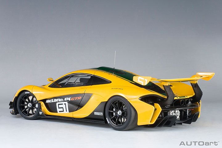 81544  McLAREN P1 GTR GENEVA MOTOR SHOW 2015 (YELLOW/GREEN STRIPES #51)