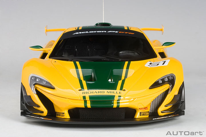 81544  McLAREN P1 GTR GENEVA MOTOR SHOW 2015 (YELLOW/GREEN STRIPES #51)