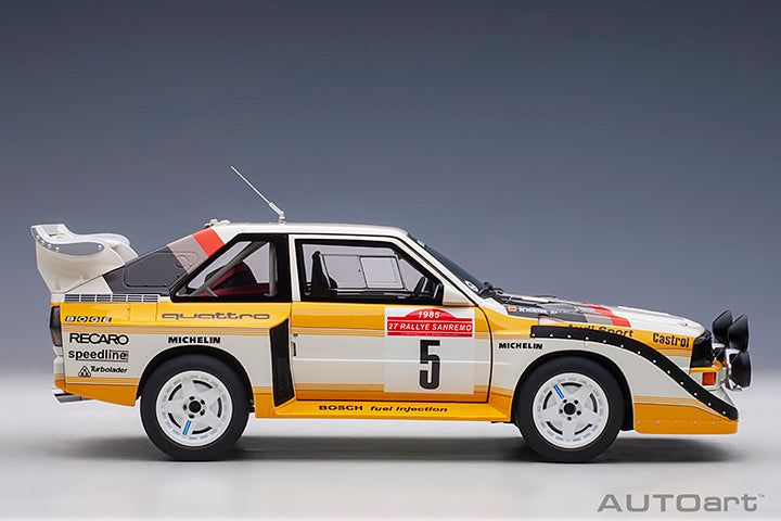 88503  AUDI QUATTRO S1 RALLY SAN REMO 1985 WINNER W. RöHRL/C. GEISTDöRFER #5